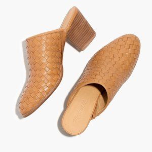 Madewell The Harper Mule in Woven Leather